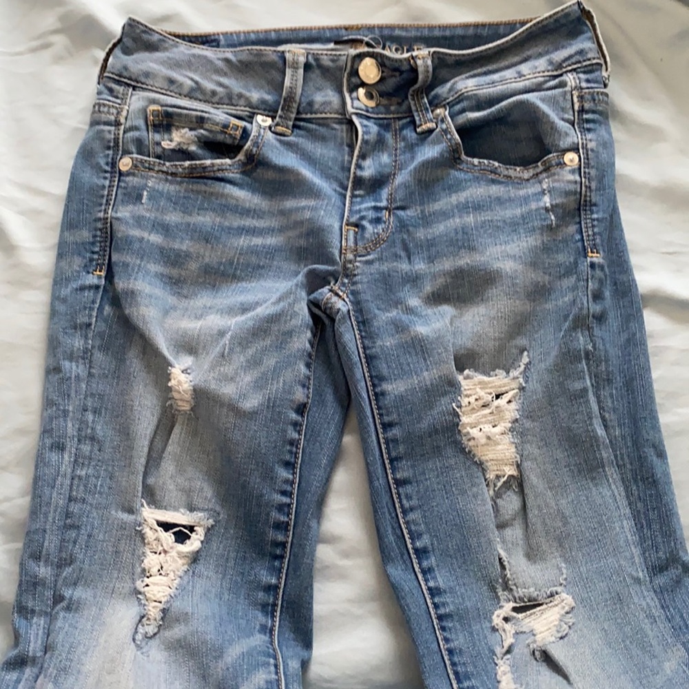 AE bootcut ankle jeans